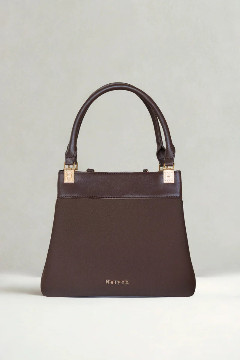 Chocolate brown mini tote bag