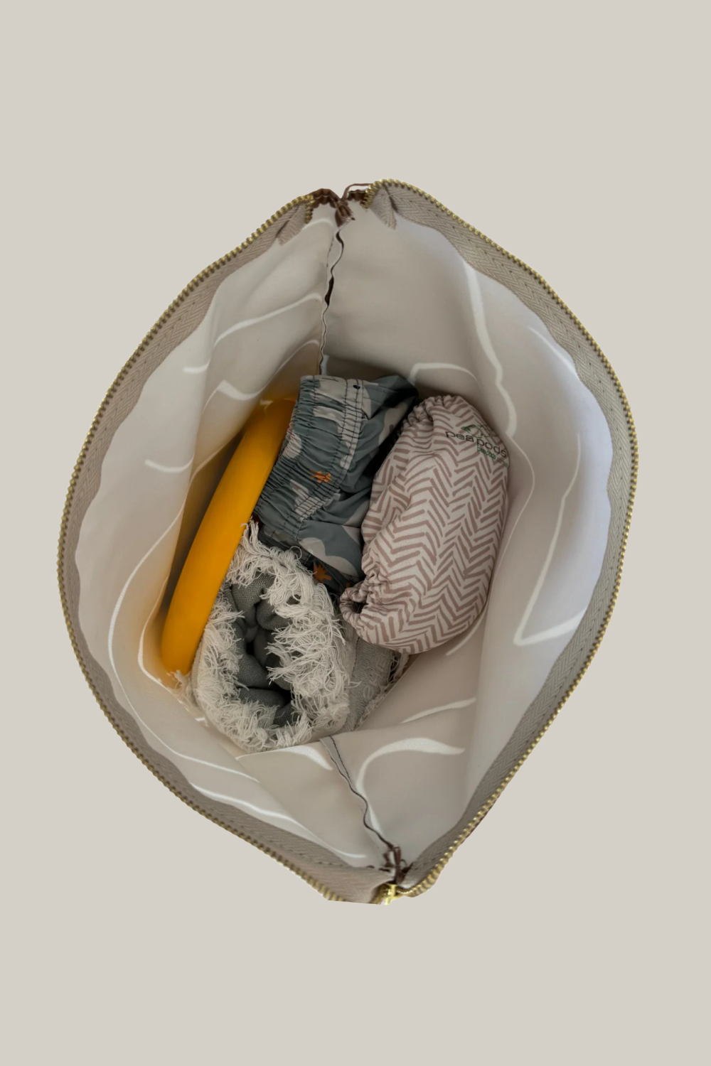 Tan Heiych wet bag for swimwear and damp items
