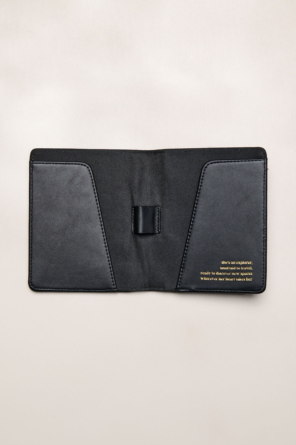 Black Heiych passport wallet with card slots