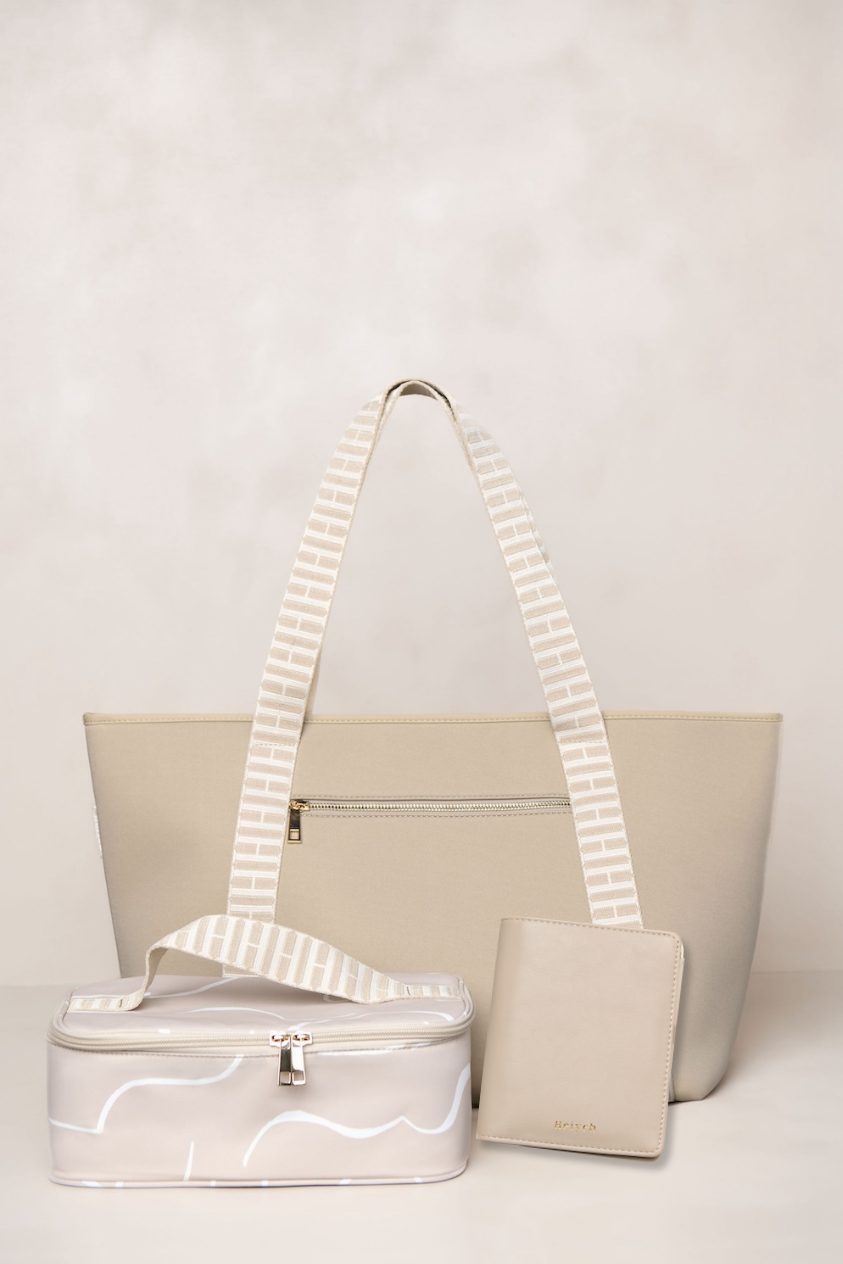 Taupe travel bag bundle